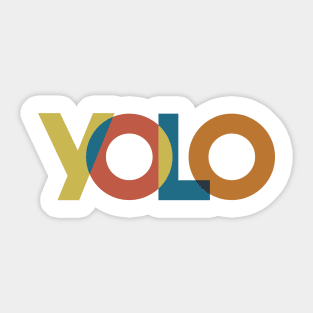 YOLO, You Only Live Once Sticker